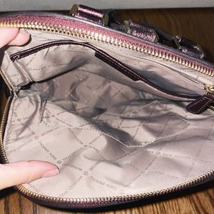 Micheal Kors Maroon Backpack Purse